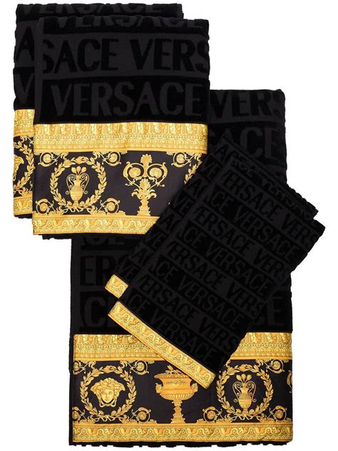 blue versace towel|More.